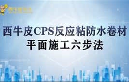西牛皮CPS反應粘防水卷材-平面施工視頻